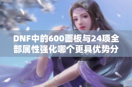 DNF中的600面板与24项全部属性强化哪个更具优势分析