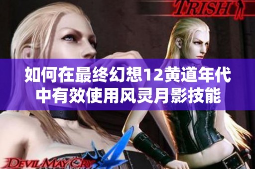 如何在最终幻想12黄道年代中有效使用风灵月影技能
