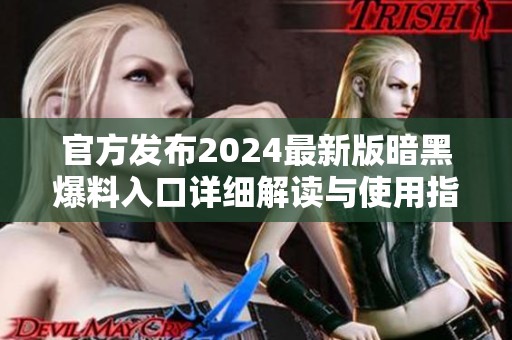 官方发布2024最新版暗黑爆料入口详细解读与使用指南