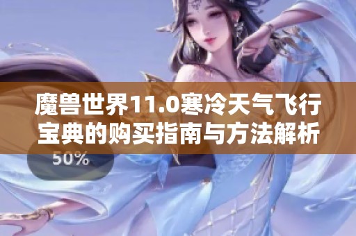 魔兽世界11.0寒冷天气飞行宝典的购买指南与方法解析