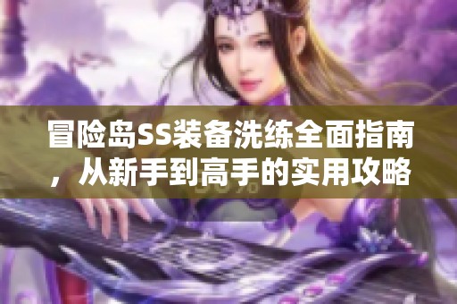 冒险岛SS装备洗练全面指南，从新手到高手的实用攻略