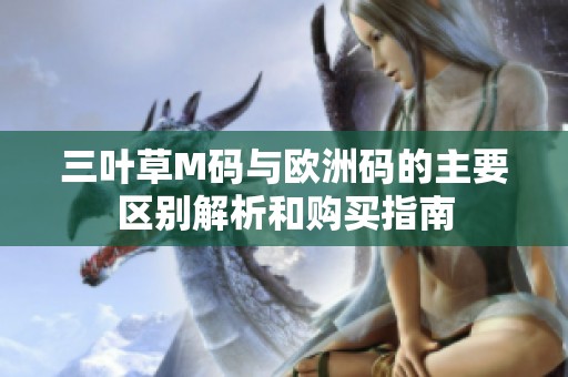 三叶草M码与欧洲码的主要区别解析和购买指南