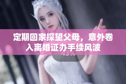 定期回家探望父母，意外卷入离婚证办手续风波