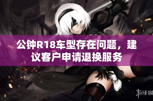公钟R18车型存在问题，建议客户申请退换服务