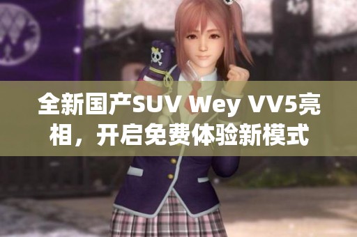 全新国产SUV Wey VV5亮相，开启免费体验新模式
