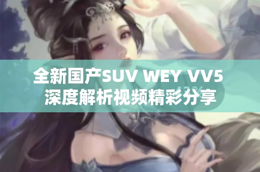 全新国产SUV WEY VV5 深度解析视频精彩分享