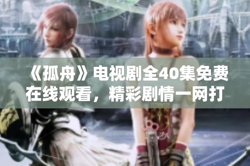 《孤舟》电视剧全40集免费在线观看，精彩剧情一网打尽