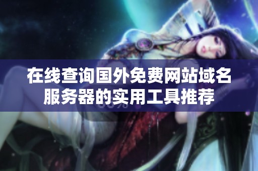 在线查询国外免费网站域名服务器的实用工具推荐