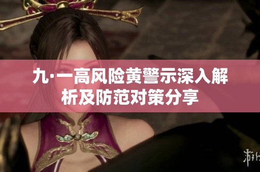 九·一高风险黄警示深入解析及防范对策分享