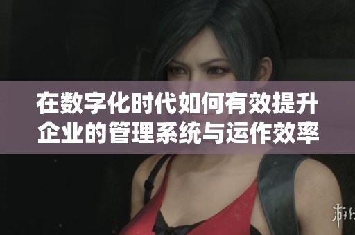 在数字化时代如何有效提升企业的管理系统与运作效率
