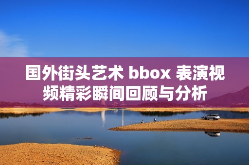 国外街头艺术 bbox 表演视频精彩瞬间回顾与分析