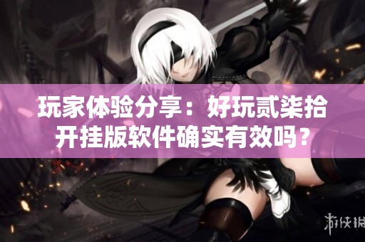 玩家体验分享：好玩贰柒拾开挂版软件确实有效吗？