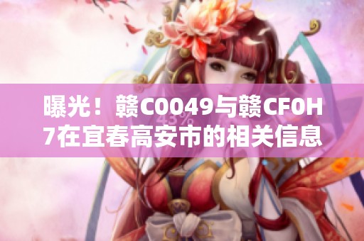 曝光！赣C0049与赣CF0H7在宜春高安市的相关信息解析