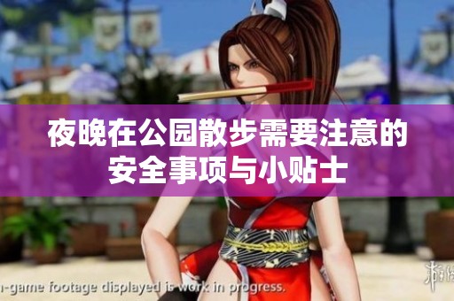 夜晚在公园散步需要注意的安全事项与小贴士