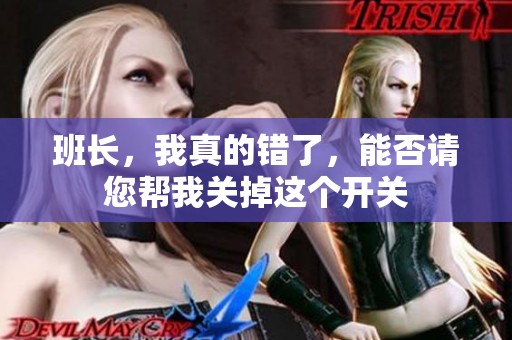班长，我真的错了，能否请您帮我关掉这个开关