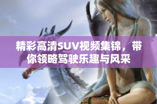 精彩高清SUV视频集锦，带你领略驾驶乐趣与风采