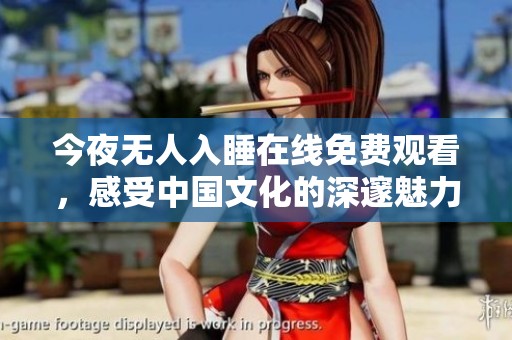 今夜无人入睡在线免费观看，感受中国文化的深邃魅力