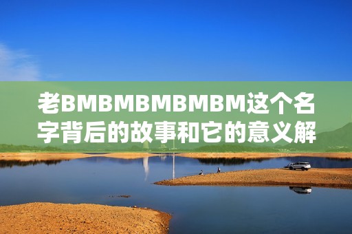 老BMBMBMBMBM这个名字背后的故事和它的意义解析
