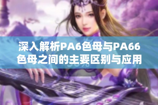 深入解析PA6色母与PA66色母之间的主要区别与应用