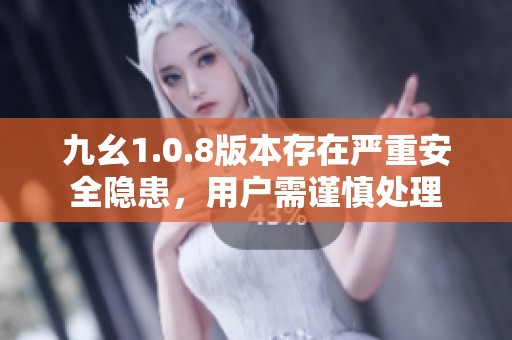 九幺1.0.8版本存在严重安全隐患，用户需谨慎处理