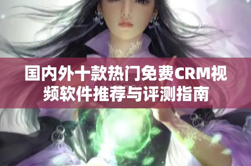 国内外十款热门免费CRM视频软件推荐与评测指南