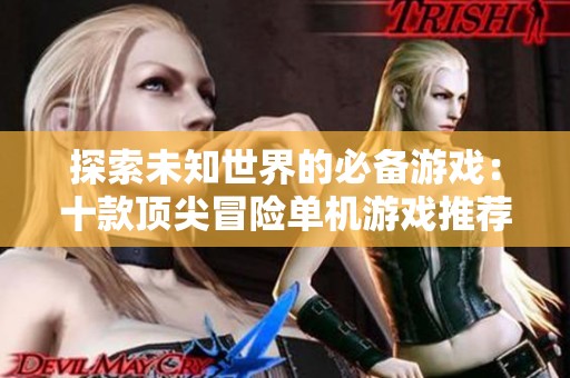 探索未知世界的必备游戏：十款顶尖冒险单机游戏推荐