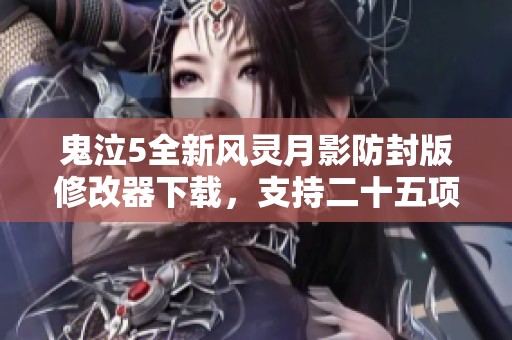 鬼泣5全新风灵月影防封版修改器下载，支持二十五项强力功能